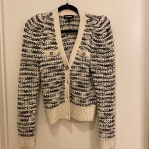 Express knitted button down cardigan size xs